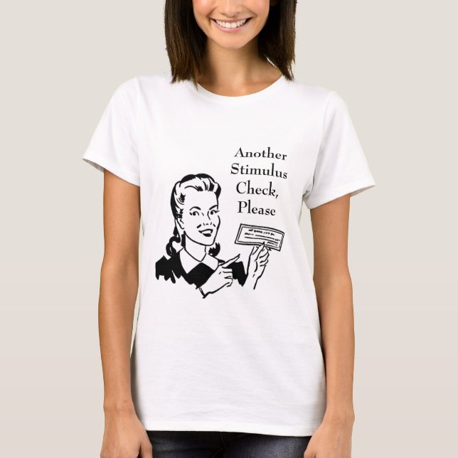 Vintage Government Stimulus Check T-Shirt (Front)