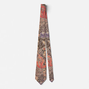 Vintage Graceful Floral Print Tie