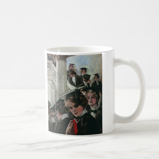 Vintage Graduation, Commencement Ceremony Coffee Mug (Right)