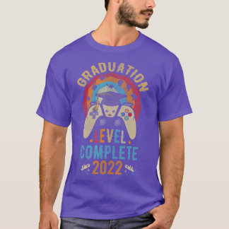 Vintage Graduation High School Level Complete 2022 T-Shirt