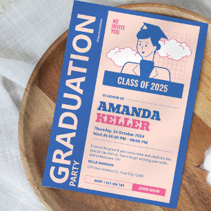 Vintage Graduation Party Invitation