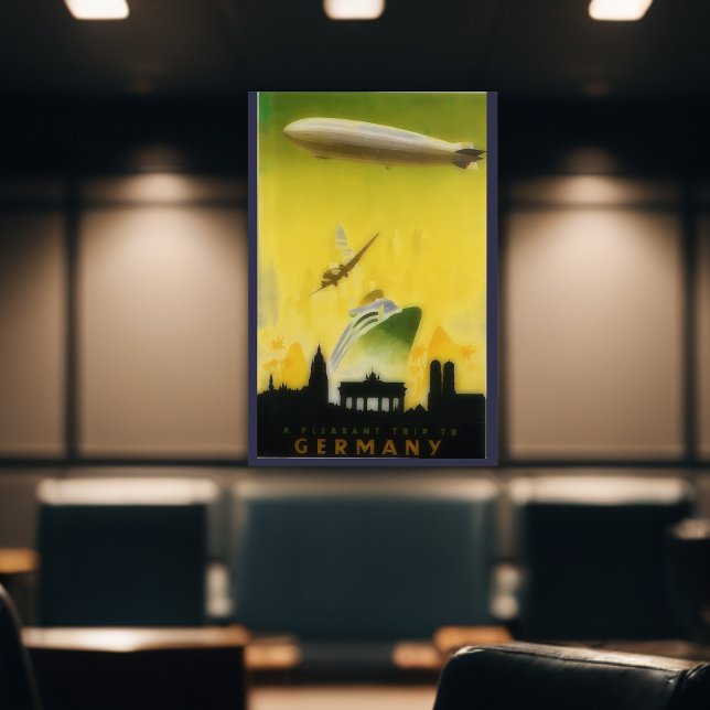 Vintage Graf Zeppelin travel poster no2 (Creator Uploaded)