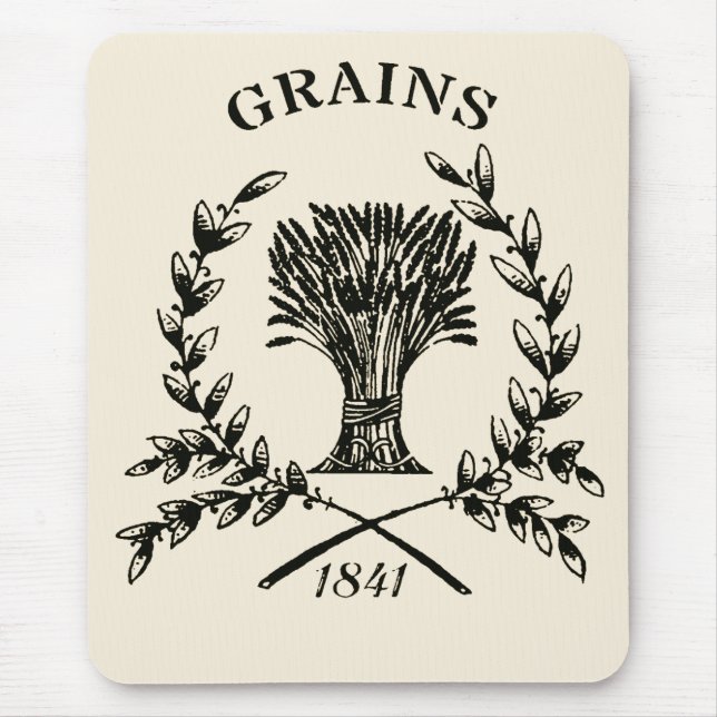 Vintage Grain Sack Logo Mouse Mat (Front)