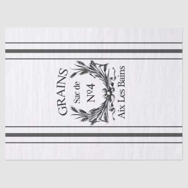 Vintage Grain Sack Tissue Paper (Front)