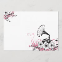 Vintage gramophone Invitation