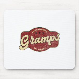 Vintage Gramps Like A Grandpa But Cooler Mouse Mat