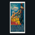 Vintage Granada Festival 1921 Travel Poster<br><div class="desc">1921vintage ornate moorish design from the Granada Festival Spain</div>