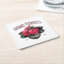 Vintage Grand Berries Strawberries Add Your Name
