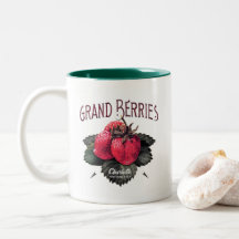 Vintage Grand Berries Strawberries Add Your Name