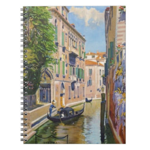 Vintage Grand Canal Gondolas Venice Italy Travel Notebook