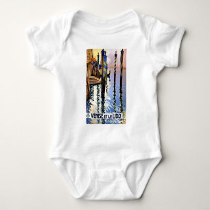 Vintage Grand Canal Venice Italy Travel Baby Bodysuit