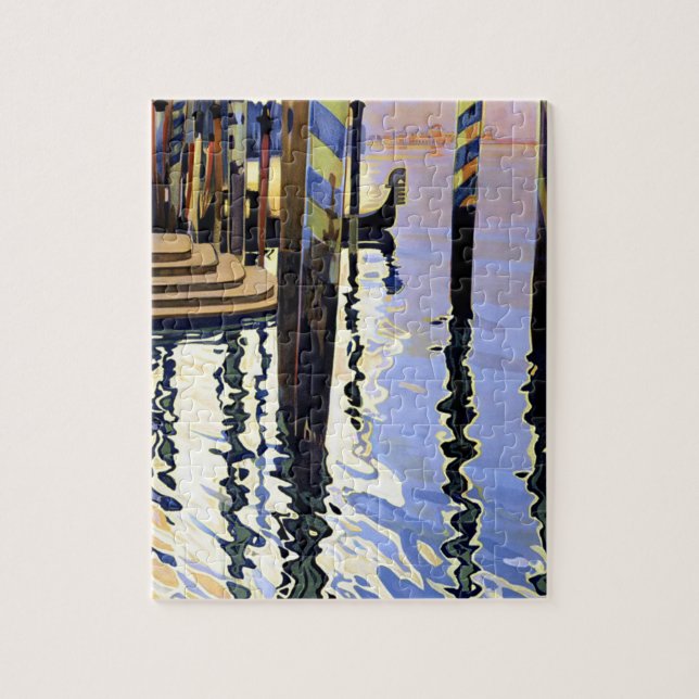 Vintage Grand Canal Venice Italy Travel Jigsaw Puzzle (Vertical)