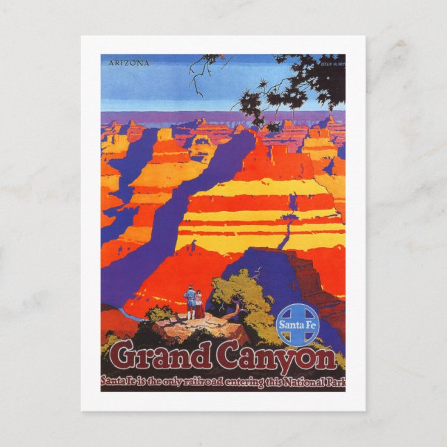 Vintage Grand Canyon Arizona Travel Postcard (Front)