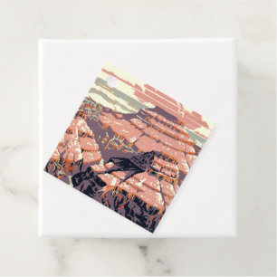 Vintage Grand Canyon National Park WPA Poster Art Favour Tags