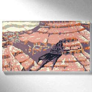 Vintage Grand Canyon National Park WPA Poster Art Name Tag