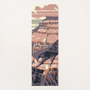 Vintage Grand Canyon National Park WPA Poster Art Yoga Mat