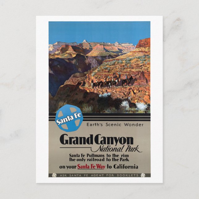 Vintage Grand Canyon Travel Postcard (Front)