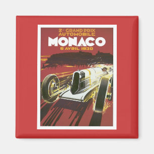 Vintage Grand Prix Monaco Magnet