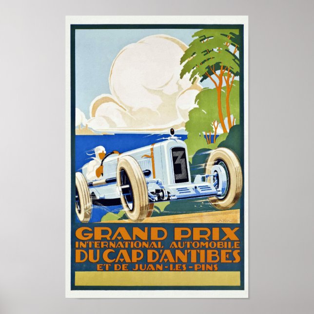 Vintage Grand Prix Racing  Poster (Front)