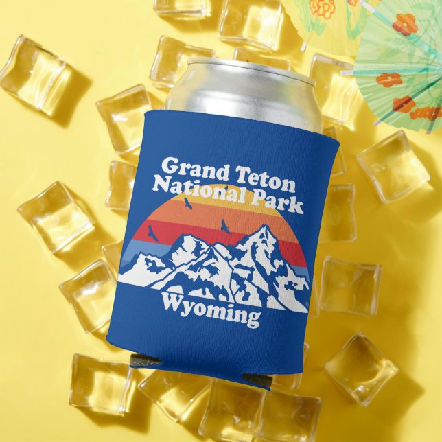 Vintage Grand Teton National Park  Can Cooler (In Situ Summer)