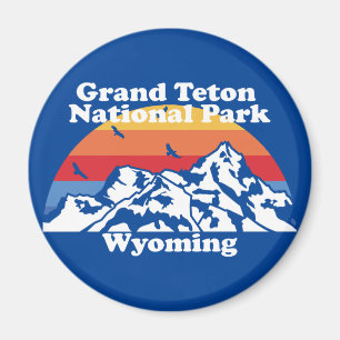 Vintage Grand Teton National Park  Magnet