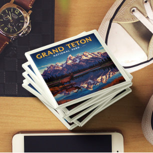 Vintage Grand Teton National Park Magnet