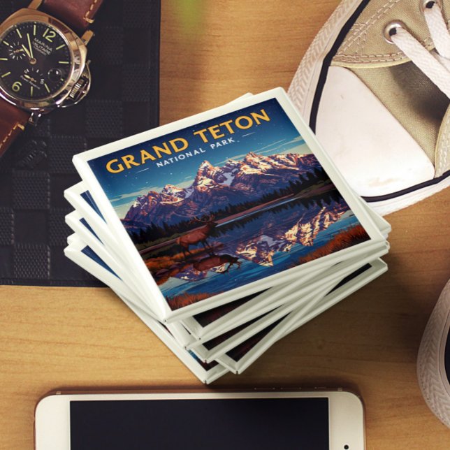 Vintage Grand Teton National Park Magnet (Creator Uploaded)
