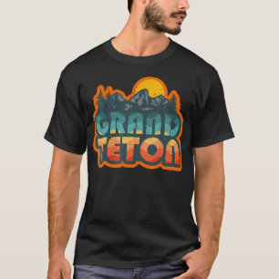 Vintage Grand Teton National Park Mountain Hiking T-Shirt