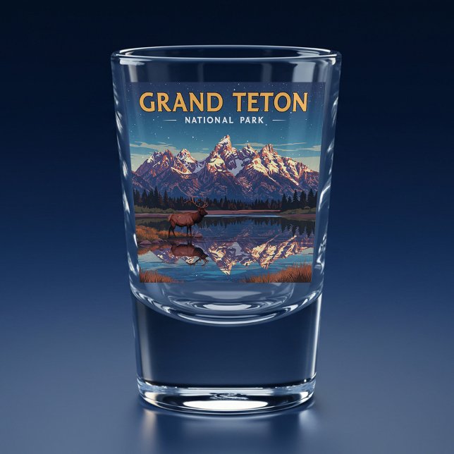  Vintage Grand Teton National Park Shot Glass (Creator Uploaded)