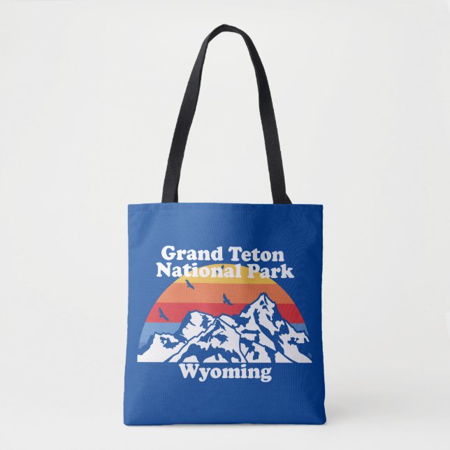 Vintage Grand Teton National Park  Tote Bag (Front)
