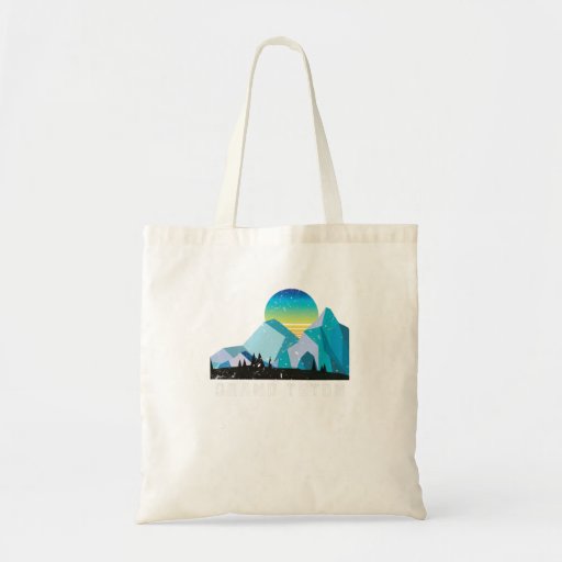 Image of Vintage Grand Teton Retro National Park Tote Bag