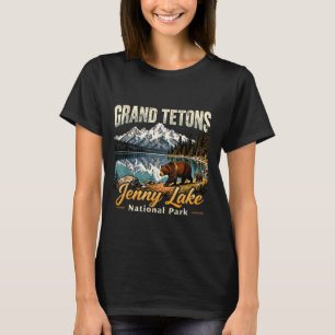 Vintage grand tetons jenny lake national park T-Shirt