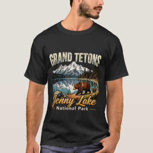 Vintage grand tetons jenny lake national park T-Shirt