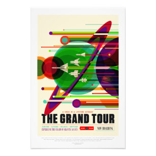 Vintage Grand Tour Solar System Travel Photo Print