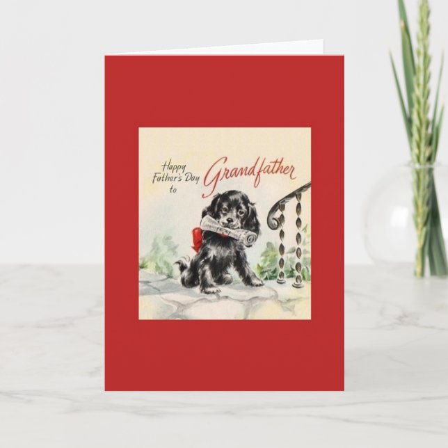 Vintage Grandfather Father's Day Card (Front)