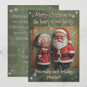 Vintage Grandma & Grandpa Christmas   From Grandki Holiday Card