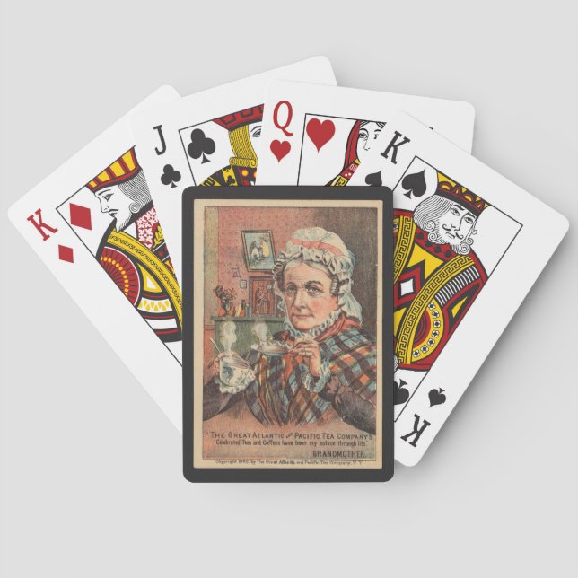 Vintage Grandmother Playing Cards (Back)