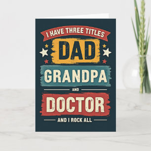 Vintage Grandpa Doctor Card
