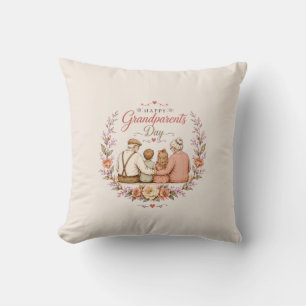 Vintage Grandparents Day Cushion