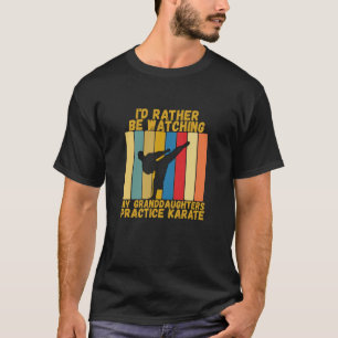 Vintage Grandparents Rather Watch Granddaughters K T-Shirt