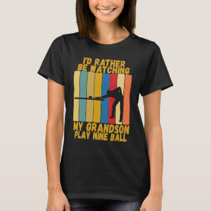Vintage Grandparents Rather Watch Grandson Nine Ba T-Shirt