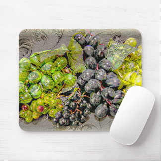 Vintage Grape Digital Art Mousepad