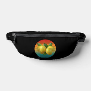 Vintage grape fruits food heathy vegan bum bags