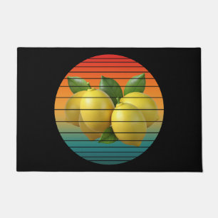 Vintage grape fruits food heathy vegan doormat