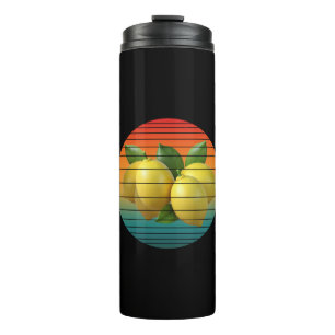 Vintage grape fruits food heathy vegan thermal tumbler