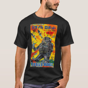 Vintage Graphic Missile Robot Japanese Retro Old T T-Shirt