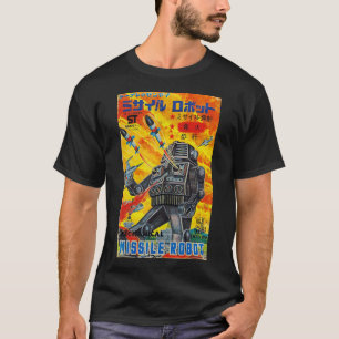 Vintage Graphic Missile Robot Japanese Retro Old T T-Shirt