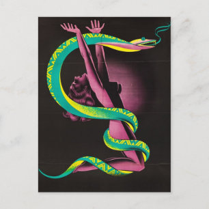 Vintage Graphic Postcard