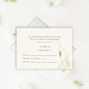 Vintage Grasshopper Botanical Enclosure Card
