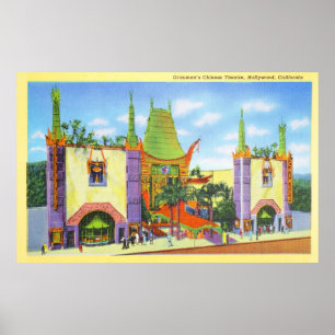 Vintage Grauman's Chinese Theater Poster